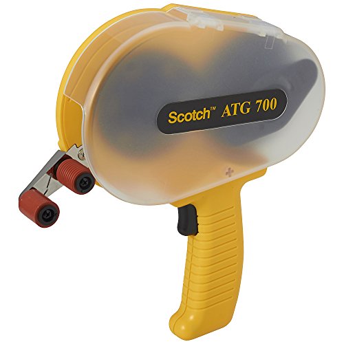 3M Scotch ATG 700 Adhesive Applicator, 1/2 in and 3/4 in wide rolls, Yellow