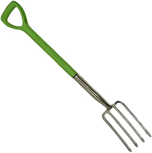 AB Tools-Toolzone Stainless Steel Border Fork Gardening 4 Prongs Planting Farming Landscaping