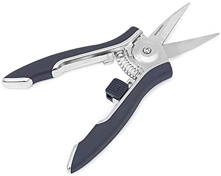 Berry&Bird Pruning Shears Gardening Hand Pruners with Straight Blades Garden Scissors Snips Titanium Coated Precision Blades Trimming Scissors Bonsai Clippers