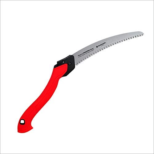 Corona Tools 10-Inch RazorTOOTH Folding Pruning Designed for Single Use | Curved Blade Hand Saw | Cuts Branches Up to 6″ in Diameter | RS16150, Red