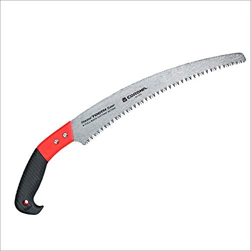 Corona Tools 13-Inch RazorTOOTH Pruning Saw | Tree Saw Designed for Single-Hand Use | Curved Blade Hand Saw | Cuts Branches up to 7″ in Diameter | RS 7120