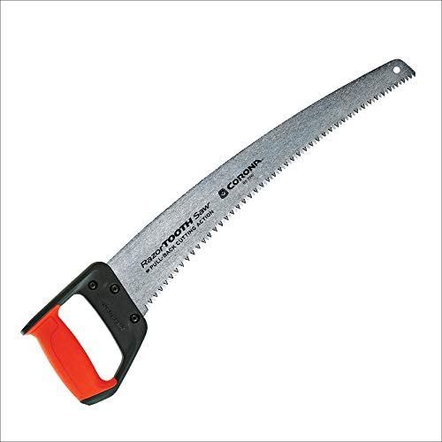 Corona Tools 18-Inch RazorTOOTH Pruning Saw | Heavy-Duty Hand Saw with Curved Blade | D-Handle Design for Gloved or 2-Handed Operation | Cuts Branches Up to 10″ in Diameter | RS 7510D