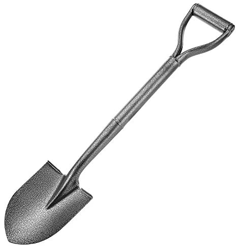 D Handle Shovels for Digging Spade Shovel for Gardening Mini Garden Spade Shovel with Short Handle All Metal Shovel Round Point Spade Shovels 29.6inch Steel Spade Shovel with Short Handle