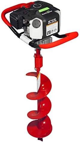EARTHQUAKE 35064 Powerhead with 8 inch Auger Bit, 1-Man 43CC, Red
