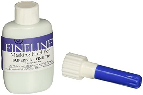 Fineline Masking Fluid Pen 20 Gauge W/Masking Fluid, 1.25 Ounces