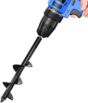 HUAPPNIO Bulb Planter Tool,Auger Drill Bit for Planting 3.15×11.81 Inch Suitable for 3/8”Hex Drive Drill