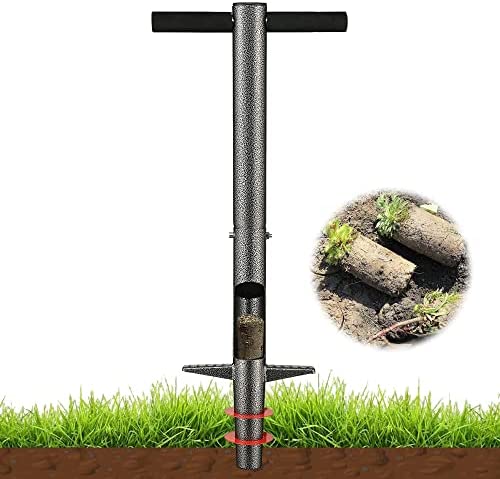 Harrms Bulb Planter Lawn and Garden Tool, Ergonomic Masual Handle, Heavy Duty Planting Tools for Digging Holes to Plant Spring Flowers Bulbs,Bedding Plants,Tulips,Crocus,Dahlias