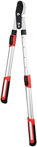 Kapoo Extendable Bypass Lopper, 25-34 Inch Tree Trimmer, with Compound Action, Hand Loppers with 1.75″ Cutting Capacity Tree Pruner b06,Red,Loop-b06