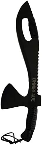 Omniblade Machete Multitool with Sheath – 3-in-1 Survival Tool Including Machete Knife, Tactical Tomahawk, and Survival Saw – Heavy Duty Machete for Camping, Outdoors, and Survival Situations