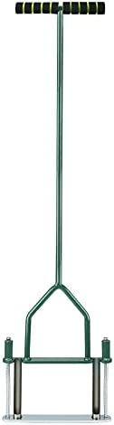 Opmeiro Lawn Coring Aerator, Yard Aerator Tool with Semi-Open Slot, Spring Aerator Tool Hand Aerator Plug for Labor-Saving, 39″ x 10″, Green