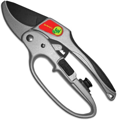 The Gardener’s Friend Pruners, Ratchet Pruning Shears, Garden Tool, for Weak Hands, Gardening Gift for Any Occasion, Anvil Style