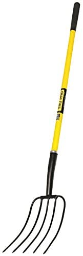 Forged Adze Pick, Weeding Mattock Hoe, Pick Axe 15-Inch, One Piece Intact Drop Forged, Plastic Coated Fiberglass Handle, 1.4LB