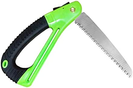 Wasser Vela Sharp 7 Inches Blade Folding Saw, Perfect for Gardening, Pruning, Trimming, Sawing & Cutting Wood, Non Slip D-shaped Handle and Foldable Hand Held Design