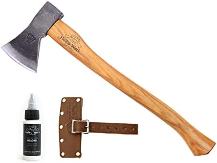 1844 Helko Werk Germany Traditional Rheinland Pack Axe – Small Hand Forged Axe for Bushhcraft Backpacking Camping Hand Axe 11327