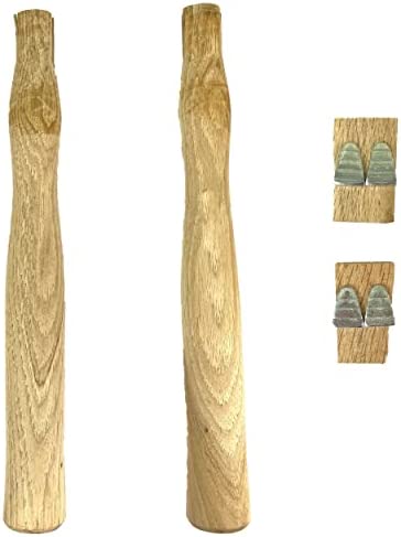 2 Pack Wood Sledge Hammer Handle Replacement for 2, 3 and 4 lb Complete Set with Wooden and Steel Wedges – Wood Replacement Ball pien Hammer Handle – Wood Tool Handle – Wooden Handle Hammers in Bulk