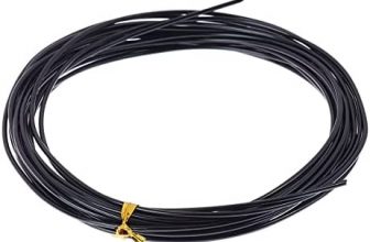 20m Black Aluminum Wire, DIY Craft Accessories Craft Wire Bonsai Wires, Soft Aluminum Bonsai Training Wire, Horticultural Aluminum Strips (Color : Dia 1.5mm (20 Meter))