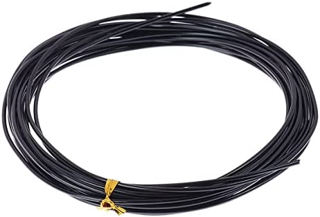 20m Black Aluminum Wire, DIY Craft Accessories Craft Wire Bonsai Wires, Soft Aluminum Bonsai Training Wire, Horticultural Aluminum Strips (Color : Dia 1.5mm (20 Meter))