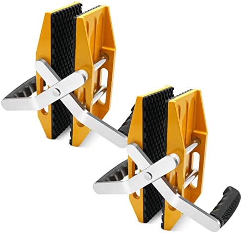 2PCS Panel Clamps for Granite Slab,Glass Panel,Double Handle, Will not Scratch, High Strength Steel, Comfortable to Use