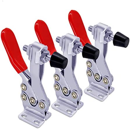 3PCS 225D 500lbs Holding Capacity Horizontal Toggle Clamp Quick-Release Horizontal Clamp,Crosscut Sled clamps for Woodworking,Hold Down Clamp for Welding & Drill Press Cam Clamp for Mechanic
