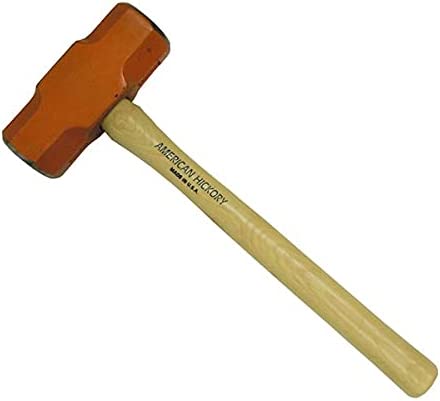 8-Lb Sledge Hammer with 16″ AMERICAN Hickory Handle, HMSL-08SP – Sold by Ucostore Only