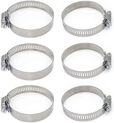 Adjustable Stainless Steel Worm Gear Hose Clamps (40-63mm)