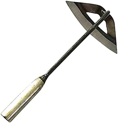 All-Steel Hardened Hollow Hoe – Durable Edge Tool, Garden Edger Weeder, Hand Shovel Weed Puller Accessories for Backyard Weeding, Loosening, Planting, with Quenching Forging Process Manganese Steel