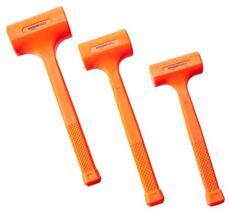 Amazon Basics Dead Blow Hammer Set – 3-piece (1.35, 2, and 3 lbs.)