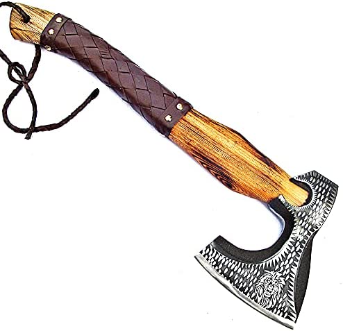 Axe – Custom Handmade Stainless Steel Axe Gorgeous and Solid Wood Handle – Ax – Ssna-9971