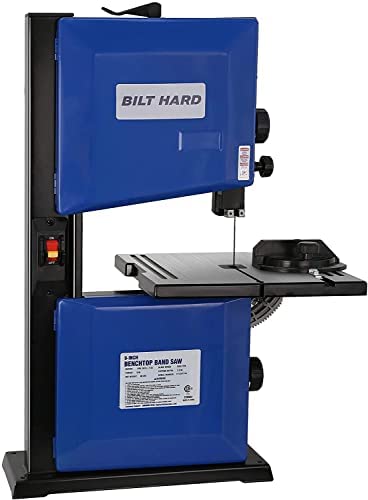 BILT HARD 2.5-Amp 9-inch Band Saw, Benchtop Bandsaw for Woodworking, with Blade and Miter Gauge – CSA Listed