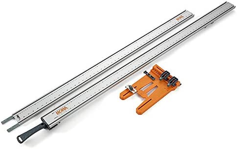 BORA 100″ WTX Clamp Edge and Saw Plate Set for Woodworking, Contractors, Carpenters and DIY, Guide for Circular Saws, 100 Inch Cutting Length | 545106K