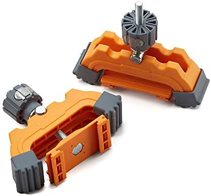 BORA Track Clamps, Securely Cut Any Angle with WTX and NGX Clamp Edge Systems, Saw Guide Accessory for Woodworking, Carpentry, DIY, Two-Pack, 542011
