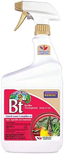Bonide (BND806) – Caterpillar and Worm Killer, Bacillus Thuringiensis (Bt) Ready to Use Insecticide/Pesticide Spray (32 oz.)