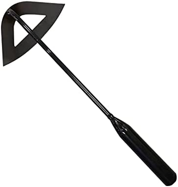 COBK All-Steel Hardened Hollow Hoe Garden Hoe Hand-held All-Steel Hardened Hollow Hoe, Hand Shovel Weed Puller Accessories,Durable Garden Edger Weeder,for Backyard Weeding, Planting (A)