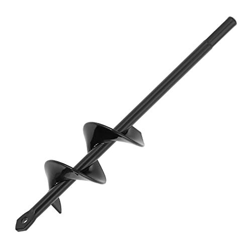 COMOWARE Garden Auger Drill Bit 1.6X9inch Garden Auger Spiral Drill Bit Rapid Planter for 3/8” Hex Drive Drill – for Tulips, Iris, Bedding Plants and Digging Weeds Roots