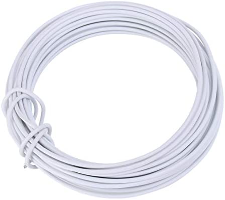 Cabilock 10M Garden Twine Twist Tie Squash Bonsai Training Wire Wrapping Cord Iron Wire for Tomato Plants Climbing Roses Vines Cucumbers 2.5mm White