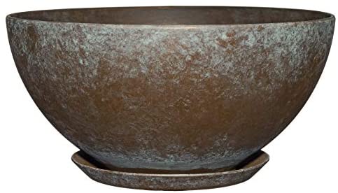 Classic Home and Garden 9010D-377R Premiere Collection Planter, Rosie 10″, Weathered Copper