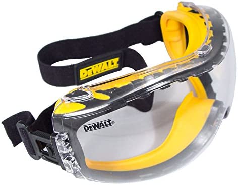 DEWALT DPG82-11C Concealer Clear Anti-Fog Dual Mold Safety Goggle, Clear Lens, 1 Pair