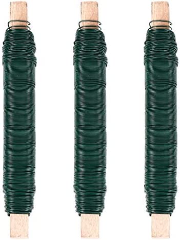 DOITOOL 3pcs Bonsai Training Wire Aluminum Tree Training Craft Making Wire Plant Twist Tie Wires for Shaping Styling Indoor Flower Gardening 0. 65 m 38 m Green