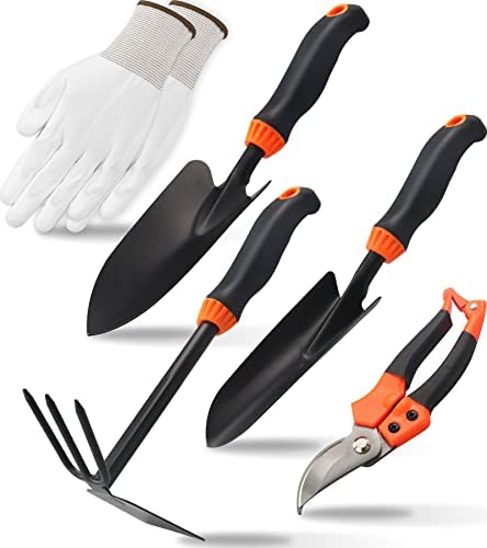 Garden hoe Hollow Hoe Gardening Tool 2 PCS All-Steel Hardened Hollow Hoes Weeding Hoe Portable Household Vegetable Garden Shovel, Soil loosening Planting Tool can be Extended with long hander
