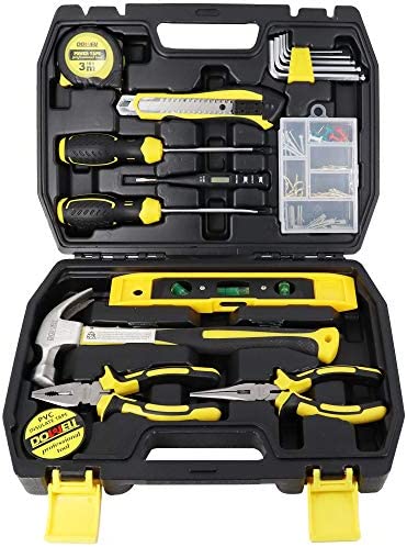 DOWELL Tool Kit Tool Set 116-Piece Household Tool Set Home Hand Tool Kit with Toolbox Storage Case HYT116