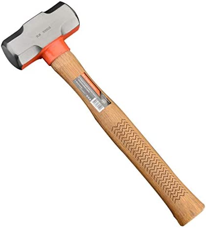Edward Tools Pro 3 Pound Sledge Hammer – Heavy Duty Harden Steel Mini Sledge Hammer for Drilling, Chisels, Nail, Rebar, Kindling Crack Hammer – Solid Anti Reverberation Oak Handle