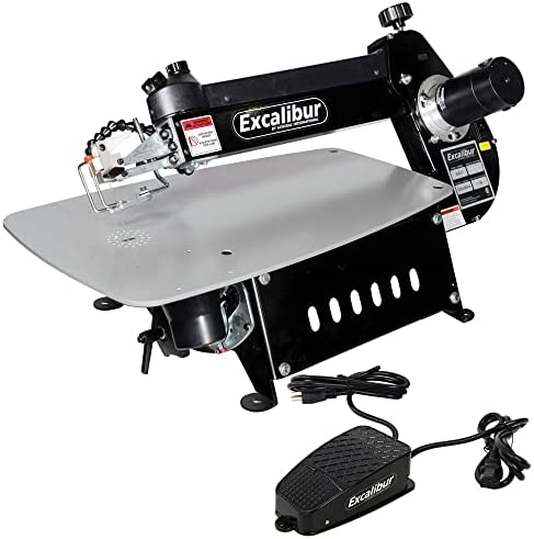 Excalibur EX-21CRB 21 in. Tilting Head Scroll Saw with Foot Switch (Renewed)