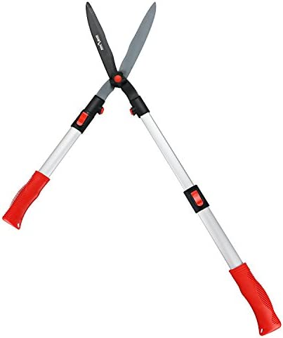 FLORA GUARD 26 Inch Professional Extensible Hedge Shears with 9 Inch Blade