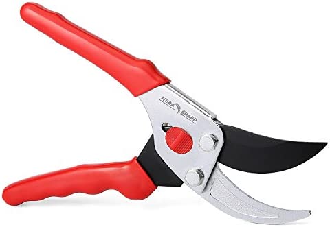 FLORA GUARD – 8.5Inch Traditional Bypass Pruning Shears – Professional Tree and Branch Garden Pruner