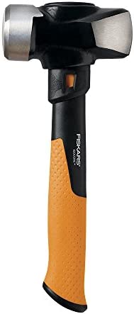 Fiskars IsoCore 3 Pound Club Hammer, 11 Inch,750910-1001,Orange/Black