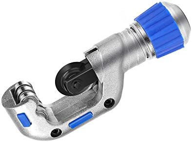 Flexzion Tube Cutter, Heavy Duty Tubing Pipe Cutter, 3/16 to 1-1/4 inch Cutting Diameter, Ideal for Cutting Copper, Aluminum, Brass, Steel, Plastic and More