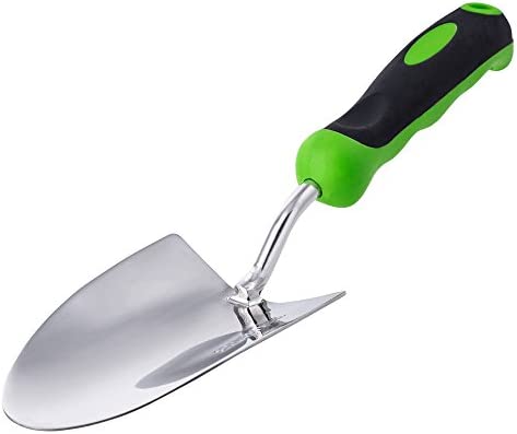 Garden Trowel – Stainless Steel – This Heavy Duty Hand Tool Can Be Used As a Small Shovel, Spade or Hoe for Planting and Digging – Comfortable Ergonomic Handle – Gardening Supply – Gardenbrite