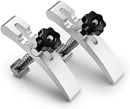 Genmitsu 2PCS T-Track Hold Down Clamp Kit, for Woodworking Metalworking, Compatible with MDF Spoilboard with 6mm(0.24”) Threaded Hole and Aluminum Spoilboard for M6 T-slot Nut 16 x 16mm(0.6 x 0.6”)