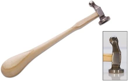 German Style Chasing Hammer, 32 Millimeter Face, 6 Ounces | HAM-162.00