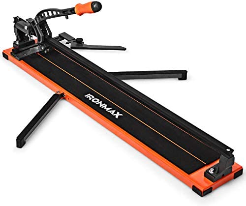 Goplus 36-Inch Manual Tile Cutter, Professional Tile Cutter with Tungsten Carbide Cutting Wheel, Anti-sliding Rubber Surface and Removable Scale, Suitable for Ceramic Floor, Ceiling Tiles